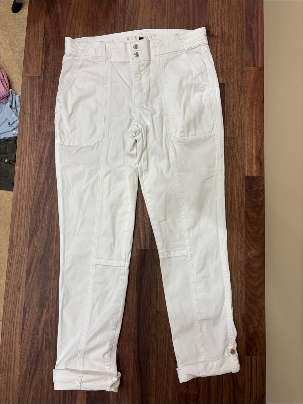 Four White House Black Market Straight Crop Pants - Picture 2 of 10